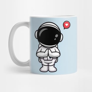 Cute Astronaut Greeting Cartoon Mug